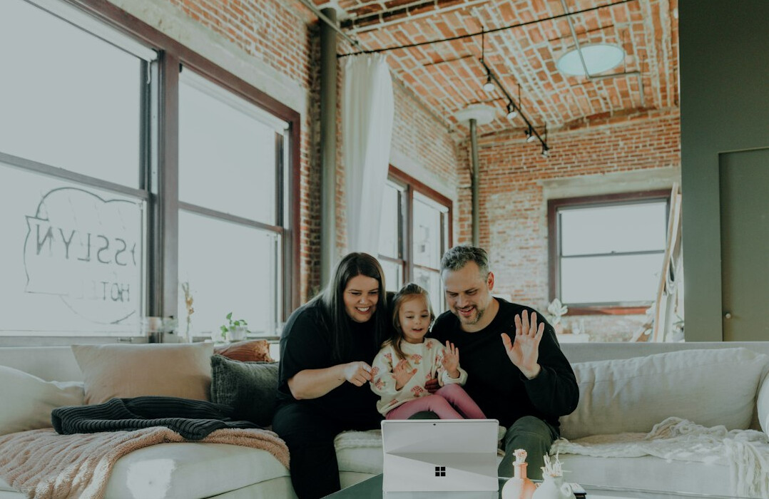 family video call at home