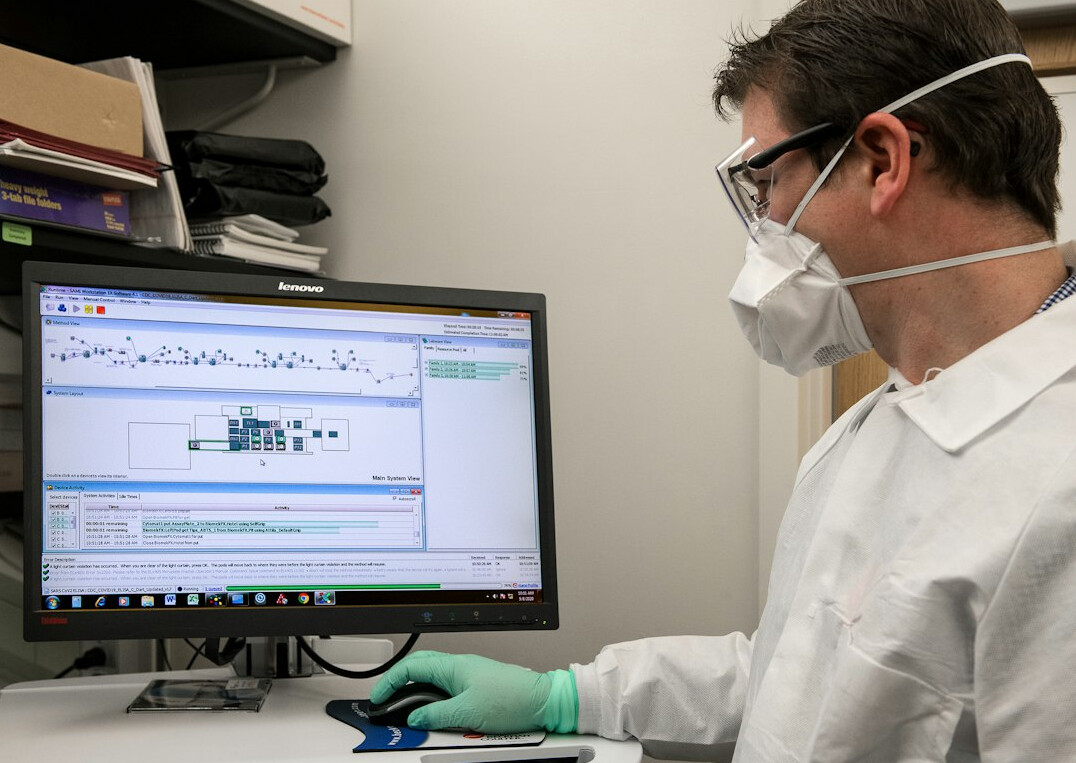 scientist analyzing survey data